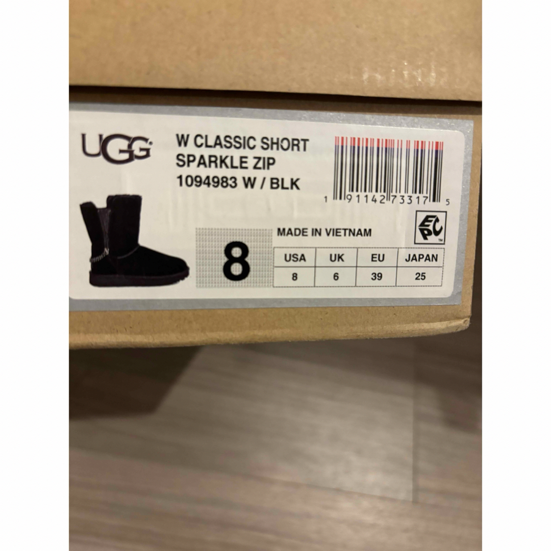 UGG  ムートンブーツ W CLASSIC SHORT SPARKLE ZIP 6