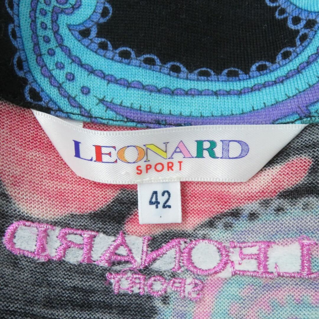 LEONARD - 美品☆正規品 レオナールスポーツ 花柄×ペイズリー 襟付き