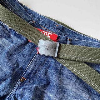 リーバイス(Levi's)のリーバイス ベルト ガチャベルト GIベルト カーキ ポケットバックル(ベルト)