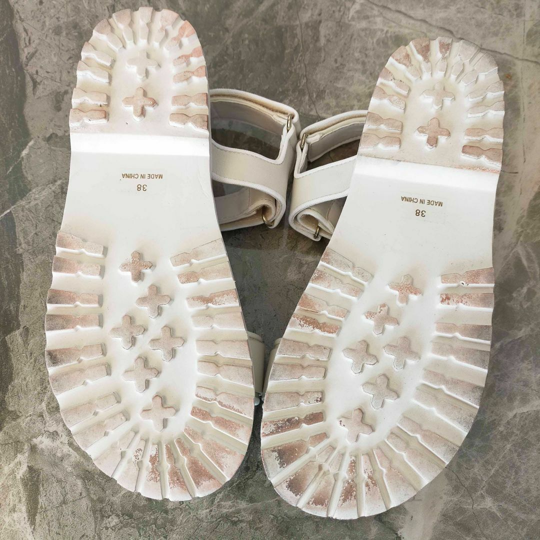 ハーリップトゥ Crystal Slingback Sandals ホワイト L