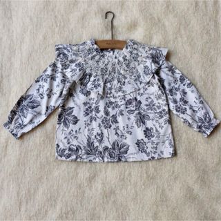 bonjour diary sailor blouse  ブラウンチェック