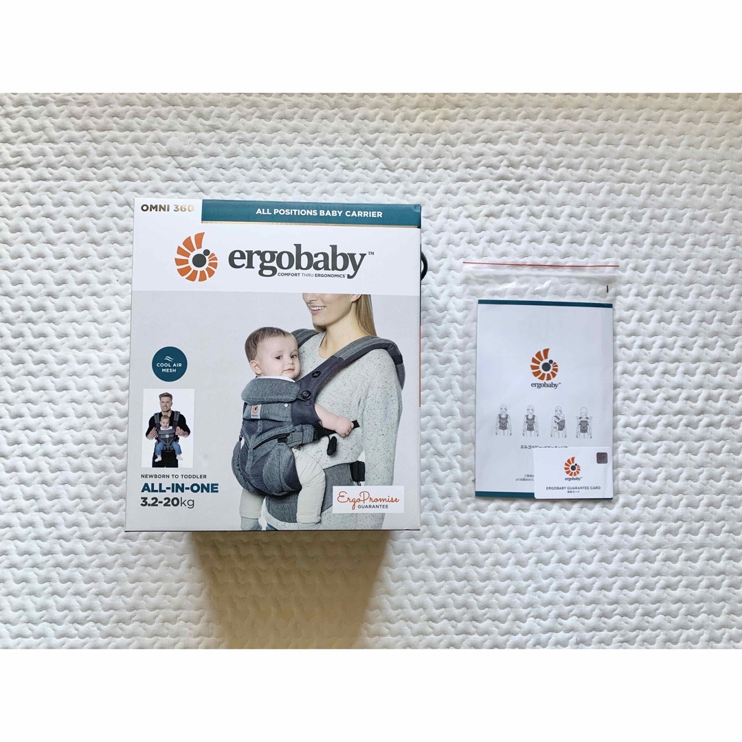 Ergobaby(エルゴベビー)の【エルゴベビー】オムニ360 クールエアー(グレー) キッズ/ベビー/マタニティの外出/移動用品(抱っこひも/おんぶひも)の商品写真