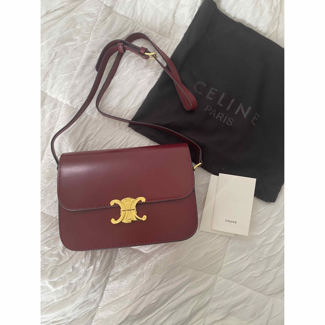 CELINE クラシック トリオンフ バッグ カーマイン