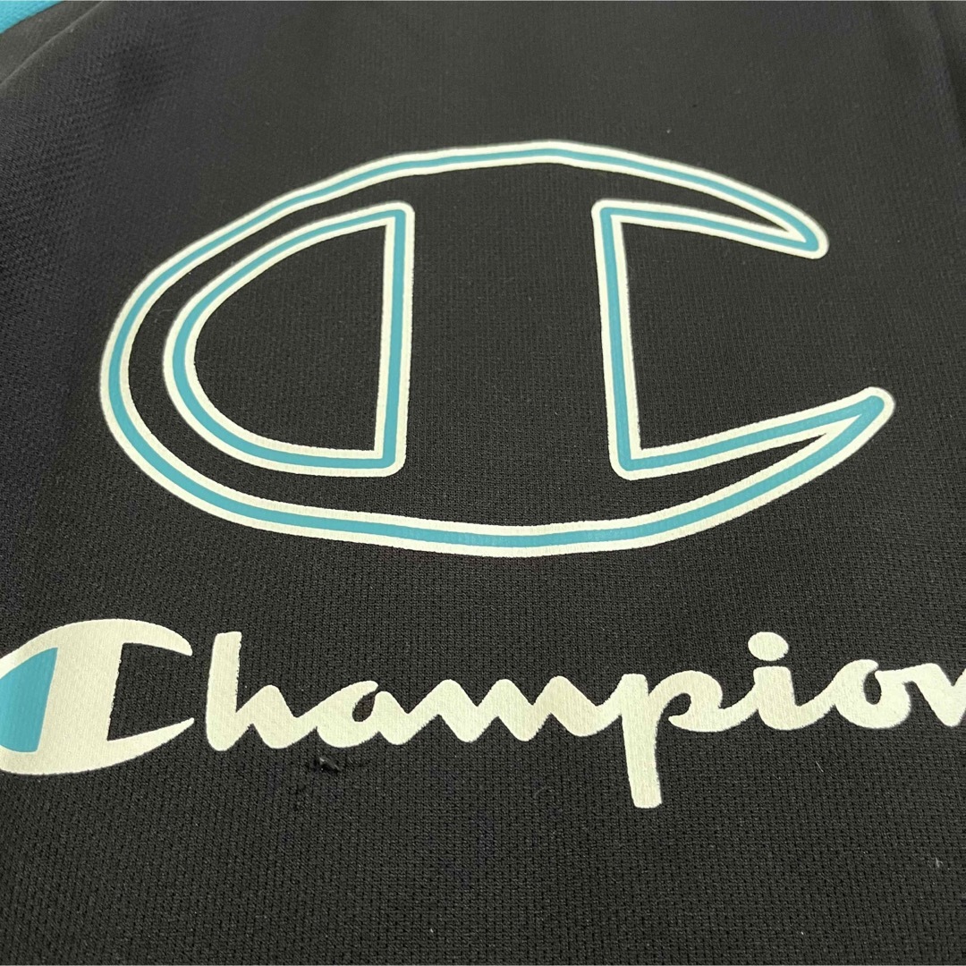 Champion(チャンピオン)のチャンピオン ジャージ上 zipトラックジャケット黒160 キッズ/ベビー/マタニティのキッズ服男の子用(90cm~)(ジャケット/上着)の商品写真