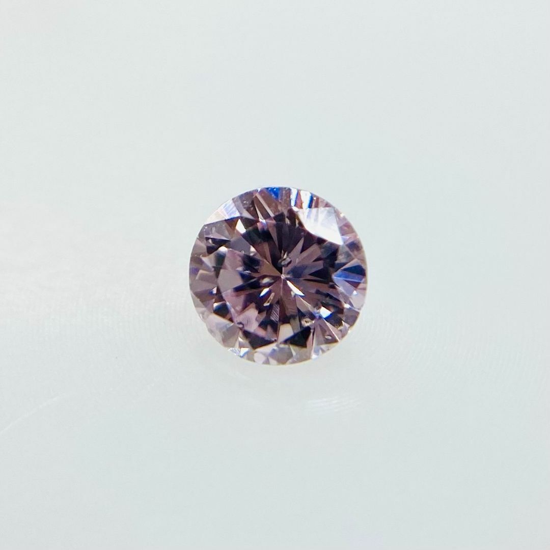 FANCY PURPLISH PINK 0.166ct RD/RT2338 レディースのアクセサリー(その他)の商品写真