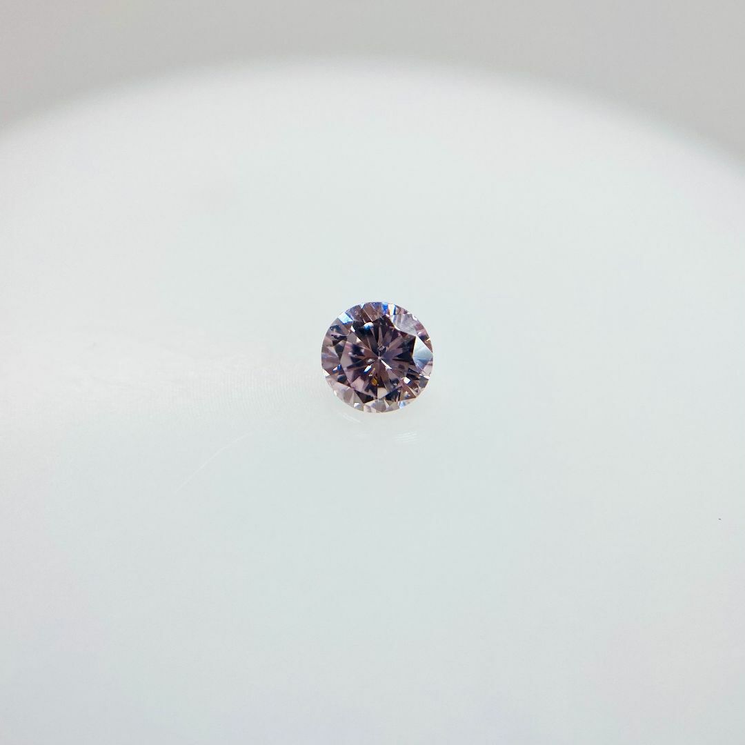 FANCY PURPLISH PINK 0.166ct RD/RT2338 レディースのアクセサリー(その他)の商品写真