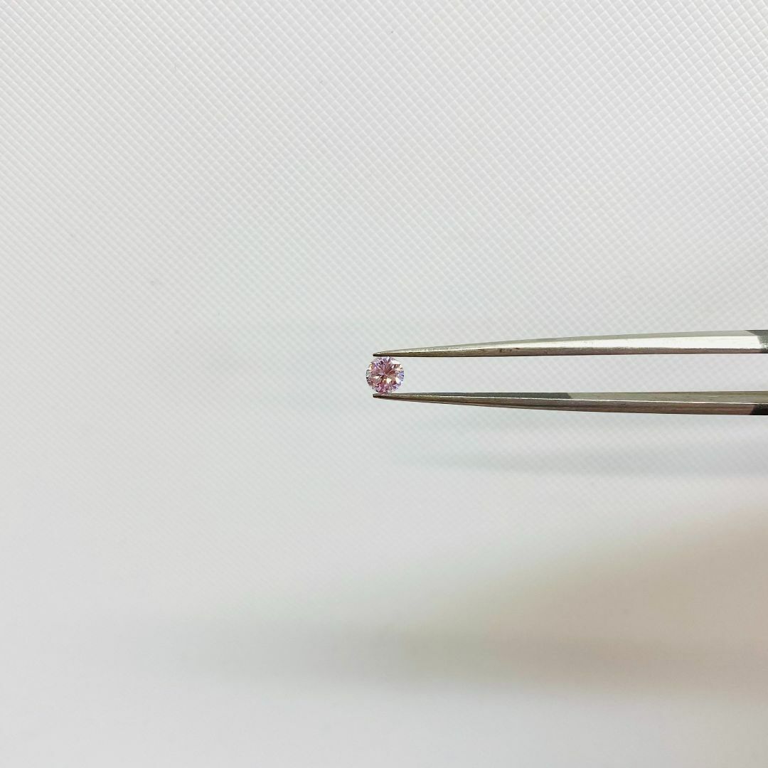 FANCY PURPLISH PINK 0.166ct RD/RT2338 レディースのアクセサリー(その他)の商品写真