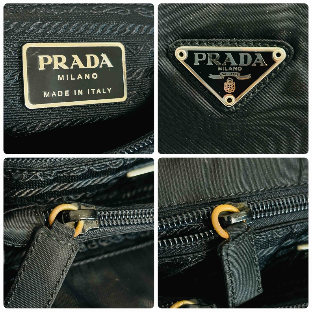 PRADA プラダ ナイロン ハンドバッグ　ブラック　B3864 ギャランティ