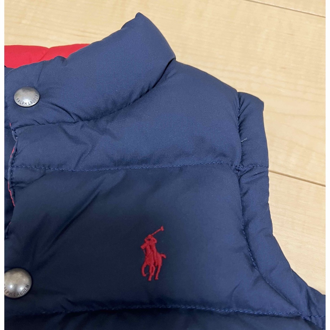 POLO RALPH LAUREN(ポロラルフローレン)のポロ　ラルフローレン　リバーシブルダウンベスト キッズ/ベビー/マタニティのキッズ服男の子用(90cm~)(コート)の商品写真