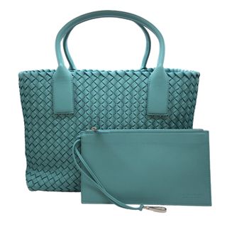 ボッテガヴェネタ(Bottega Veneta)の　ボッテガ・ヴェネタ BOTTEGA VENETA スモールカバ ライトブルー ラムスキン レディース ハンドバッグ(ハンドバッグ)