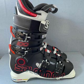 美品 Salomon X-Max 100 スキーブーツ サロモン 25cm 黒白