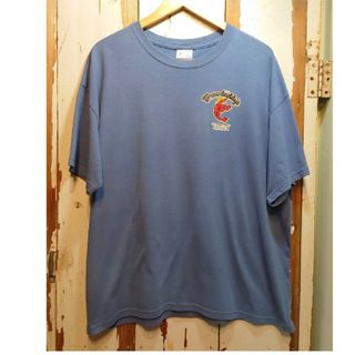 ヘインズ(Hanes)の☆US古着Hanes/ザリガニ/ブルーグレープリントTシャツ/XL(Tシャツ/カットソー(半袖/袖なし))