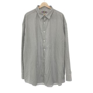 イズネス(is-ness)のis-ness イズネス VENTILATION LONGSLEEVE SHIRT サイドジップストライプシャツ グレー L(シャツ)