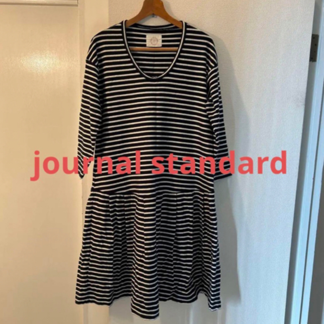 journal standard     ボーダー切替えワンピース