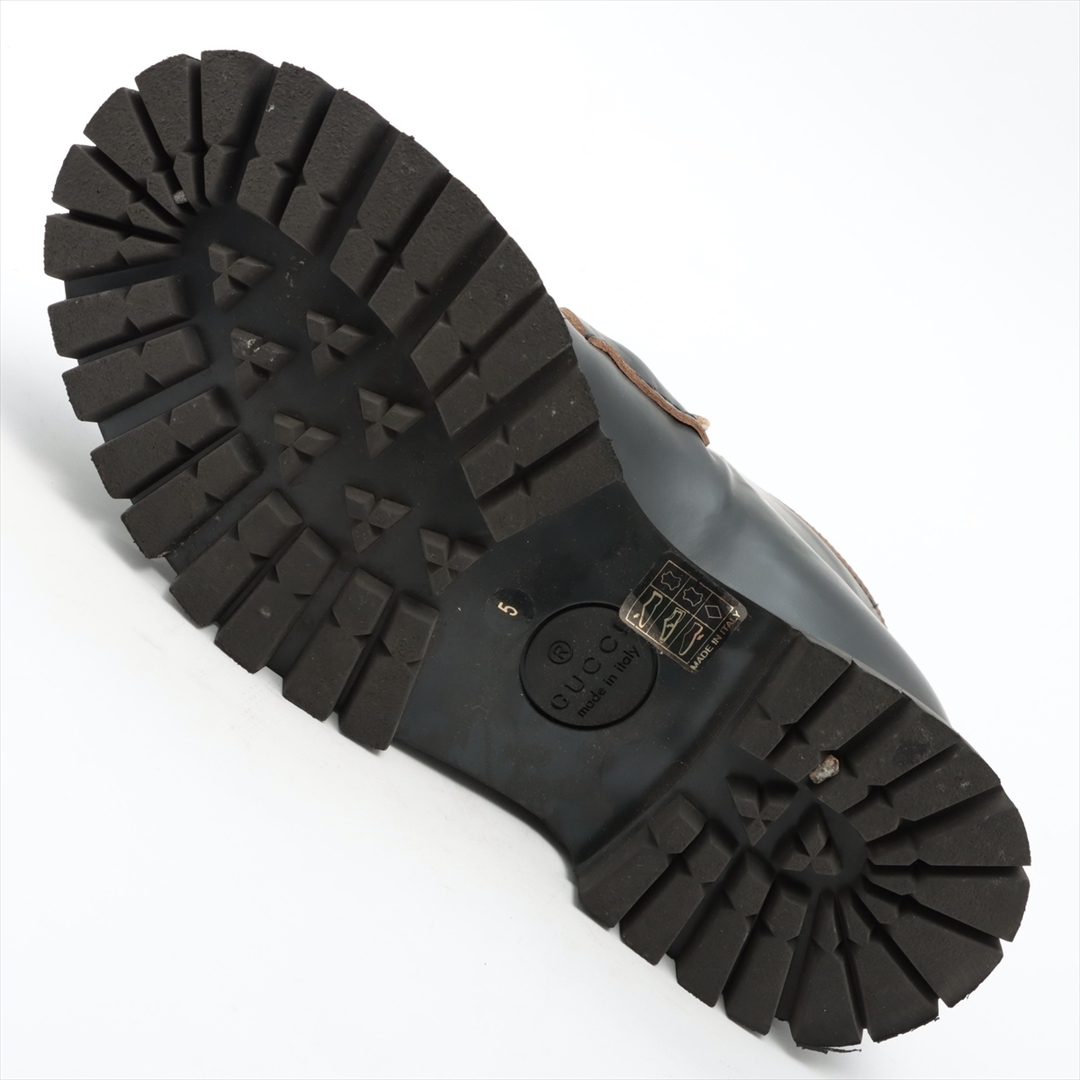 Gucci(グッチ)のグッチ ホースビット レザー 5 ブラック メンズ ブーツ メンズの靴/シューズ(ブーツ)の商品写真