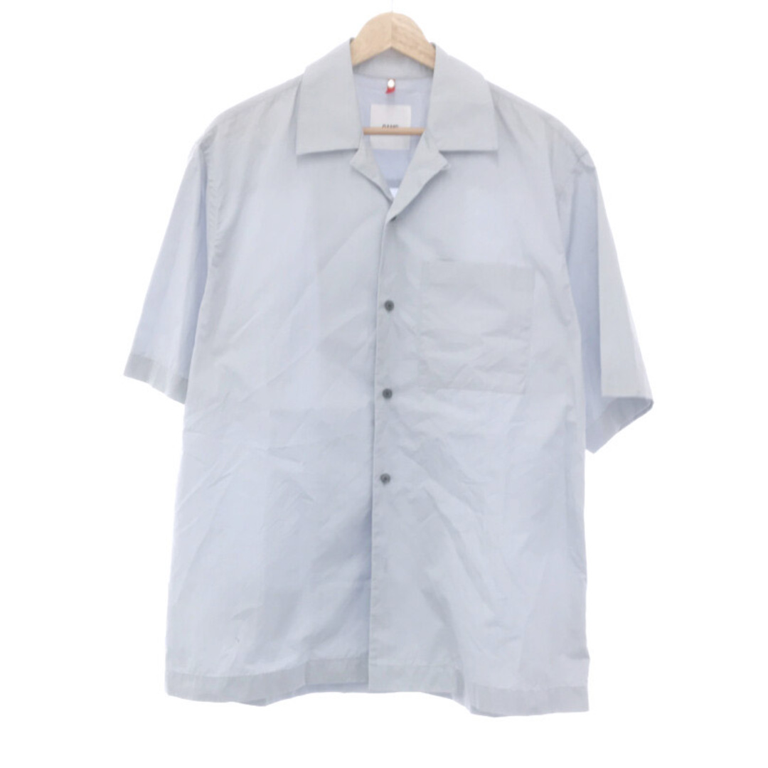 OAMC オーエーエムシー KURT S/S SHIRT コットンショートスリーブシャツ サックス M