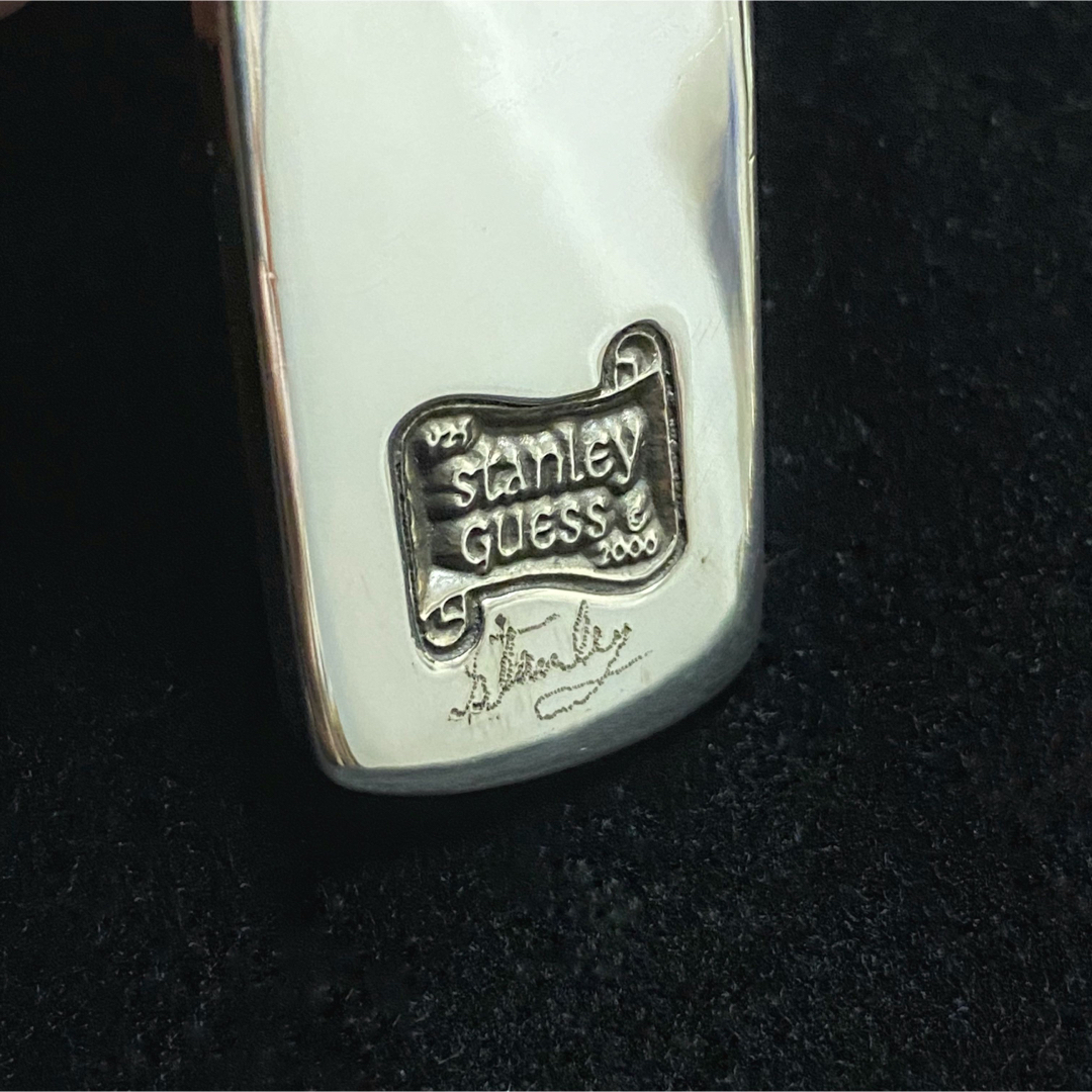 STANLEY GUESS(スタンリーゲス)のスタンリーゲス ドッグタグ ウッド w / K18ゴールドスモールスカルインレイ メンズのアクセサリー(ネックレス)の商品写真
