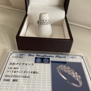 天然石ダイアモンド1.0ct刻印ブリリアンカット(リング(指輪))