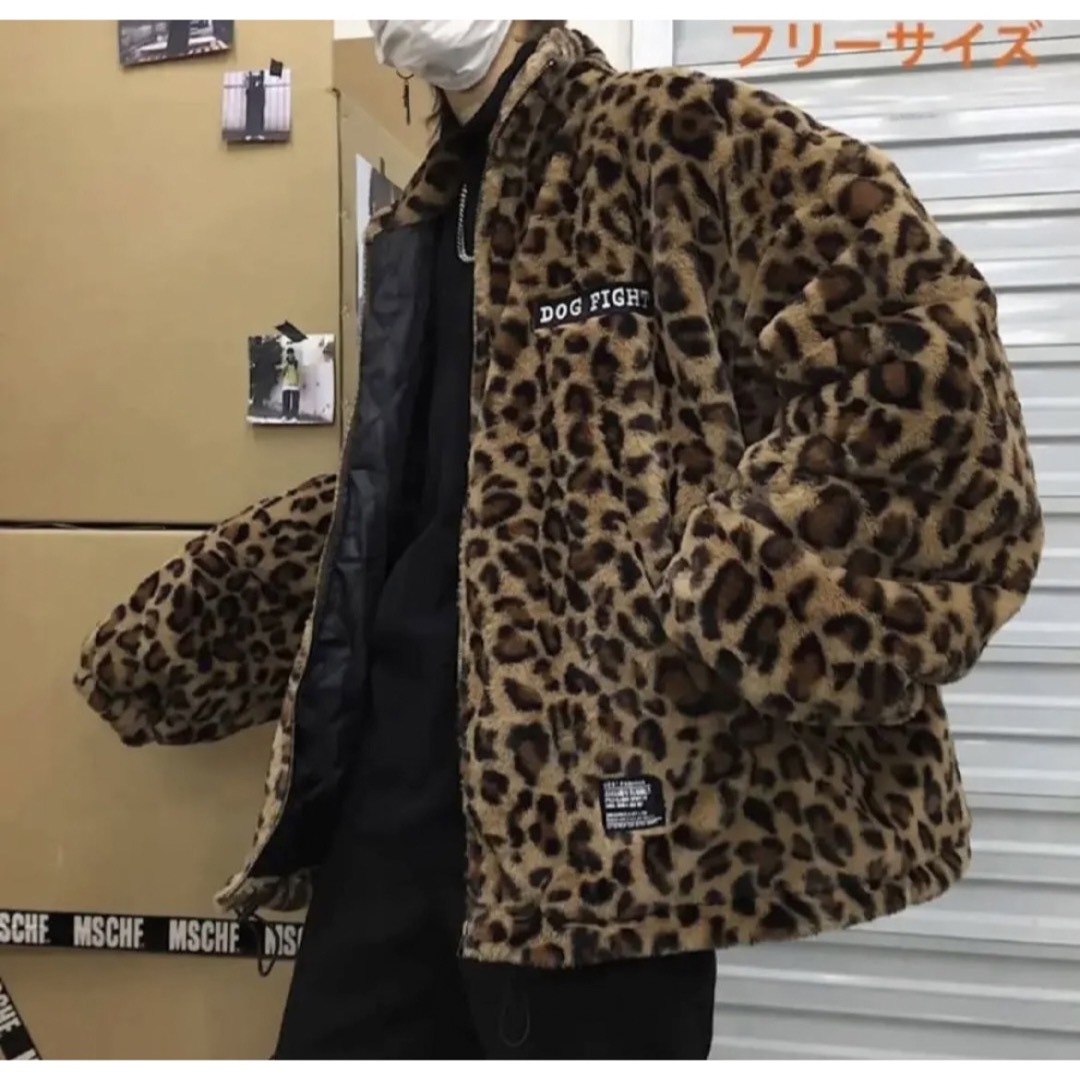 【海外限定!】ジャケット ブルゾン ボアジャケット レオパード柄 ヒョウ柄 起毛 | フリマアプリ ラクマ