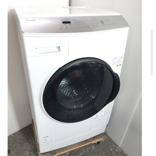 アイリスオーヤマ(アイリスオーヤマ)のドラム式洗濯機　ホワイト　温水洗浄　アイリス　マンションワンルームタイプ(洗濯機)