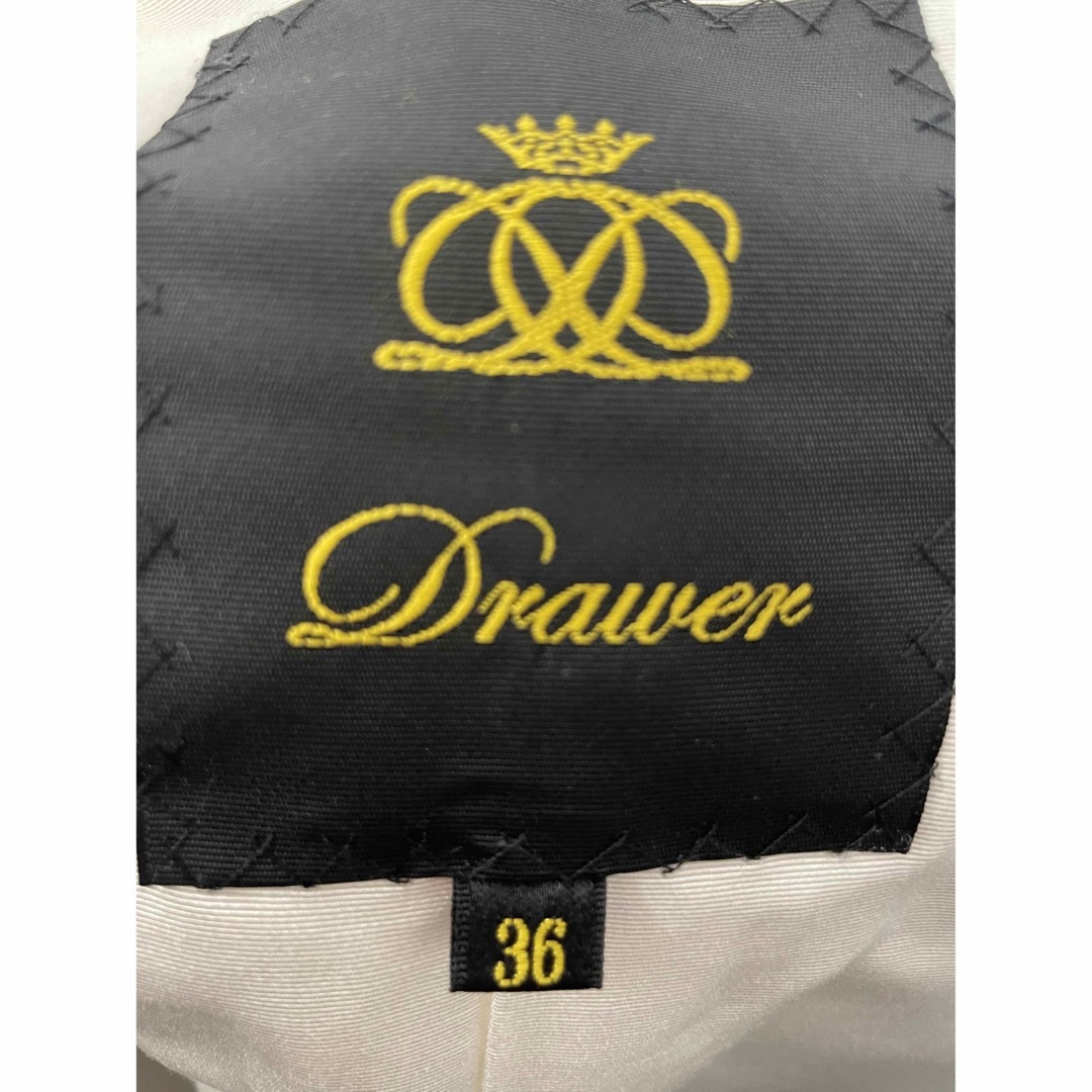 ドゥロワー Drawer ツイード ジレ ロングジレ ベスト 新品同様 36-