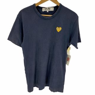 COMME des GARCONS(コムデギャルソン) AZ-T304 MEN T-SHIRT WITH SMALL RED HEART Black