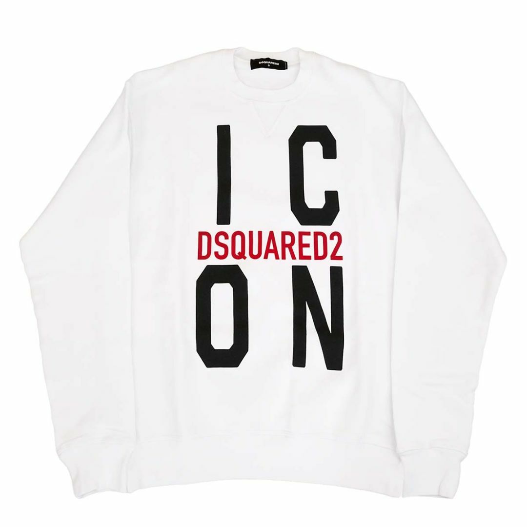 イタリア製 Dsquared2 ロゴプリントスウェット S ヘザーグレー