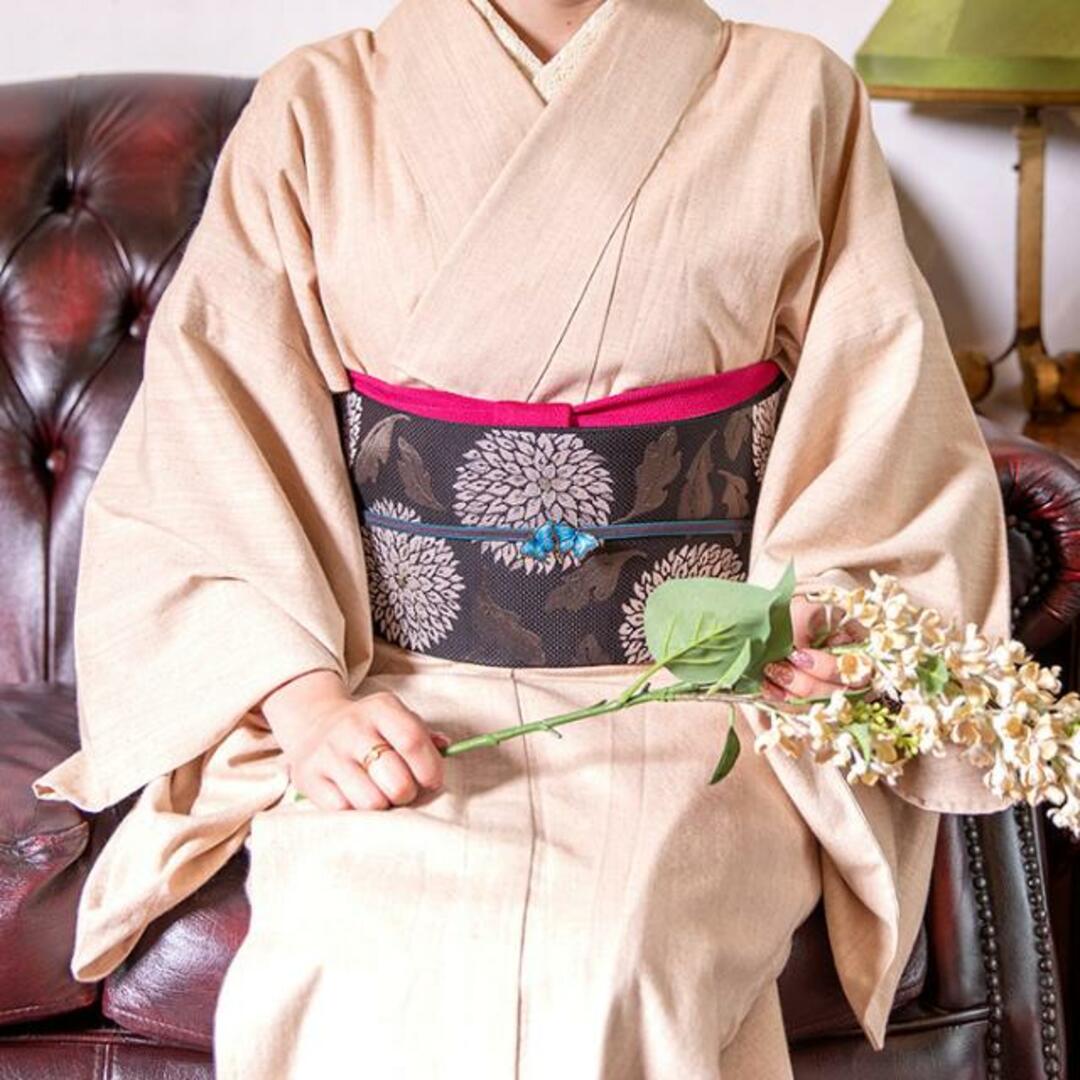 着物だいやす 162□帯留め□SUU 数ブランド オオルリ 蝶々