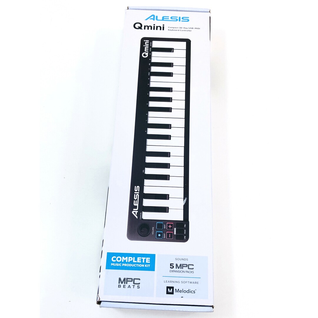 未使用★Alesis MIDIキーボード Qmini USBコントローラー 32鍵 ベロシティ対応 音楽製作 リプロス DTM DAW 送料無料 5