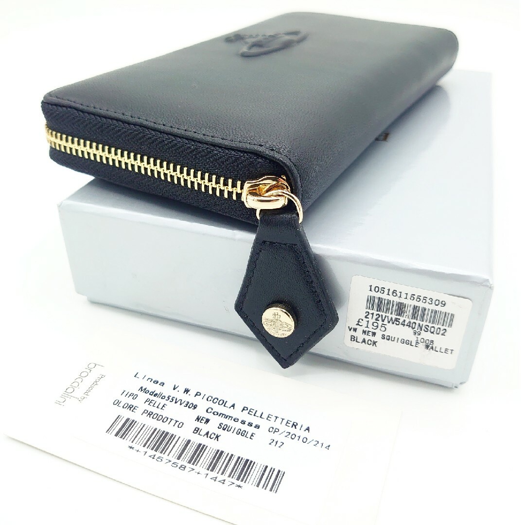 新品】Vivienne Westwood 長財布 ブラック 新品】Vivienne Westwood 長財布 ブラック