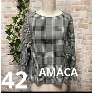 アマカ(AMACA)の感謝sale❤️8049❤️AMACA アマカ❤️ゆったり＆素敵なブラウス(シャツ/ブラウス(長袖/七分))