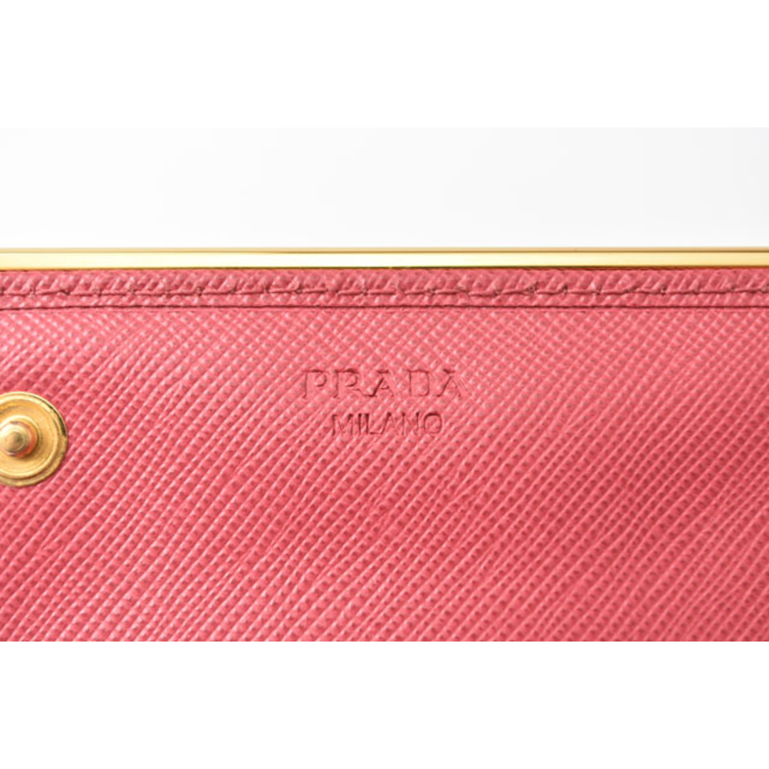 未使用プラダ 財布 PRADA 長財布 1M1132 SAFFIANO METAL/サフィアノ PEONIA/ペオニア 3