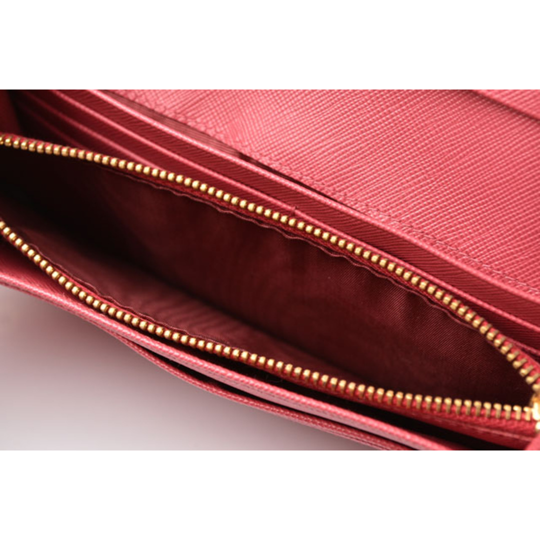 未使用プラダ 財布 PRADA 長財布 1M1132 SAFFIANO METAL/サフィアノ PEONIA/ペオニア 5