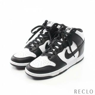 ナイキ(NIKE)のDUNK HI RETRO ダンク ハイ レトロ ハイカットスニーカー レザー ホワイト ブラック(スニーカー)