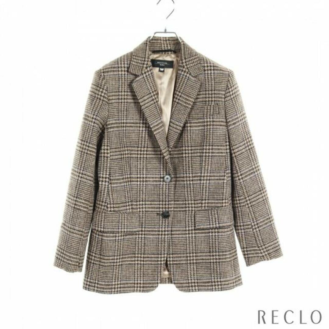 ONDINA CHECK BLAZER ブレザー テーラードジャケット ウール ベージュ マルチカラー