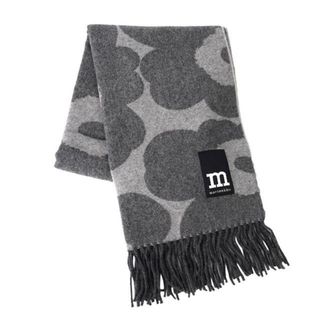 マリメッコ(marimekko)の新品 マリメッコ Marimekko マフラー・ストール ウニッコ OVLIN SCARF グレー/ライトグレー(マフラー/ショール)