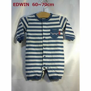 エドウィン(EDWIN)の＜№0844＞(60～70cm)★EDWIN(エドウィン)インディゴカバーオール(カバーオール)