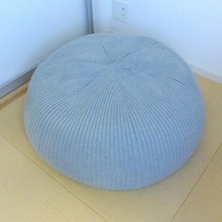 中古品】無印良品 IDEE PUUF(本体+カバー)ネイビー 謙っ 中古品】無印良品 IDEE PUUF(本体+カバー)ネイビー 謙っ
