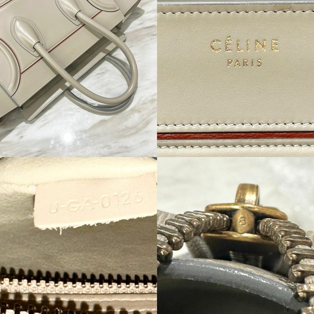 CELINE - セリーヌ ラゲージ ミニ レザー トートバッグ CELINE - セリーヌ ラゲージ ミニ レザー トートバッグ