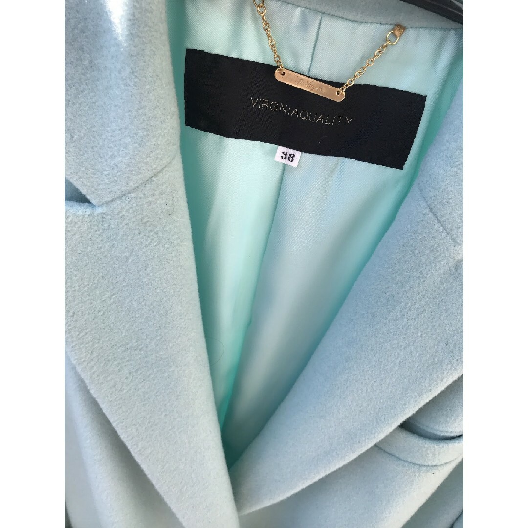 ウールロングコート♪ TheVirginia ザヴァージニア ウールロングコート 38 グレー