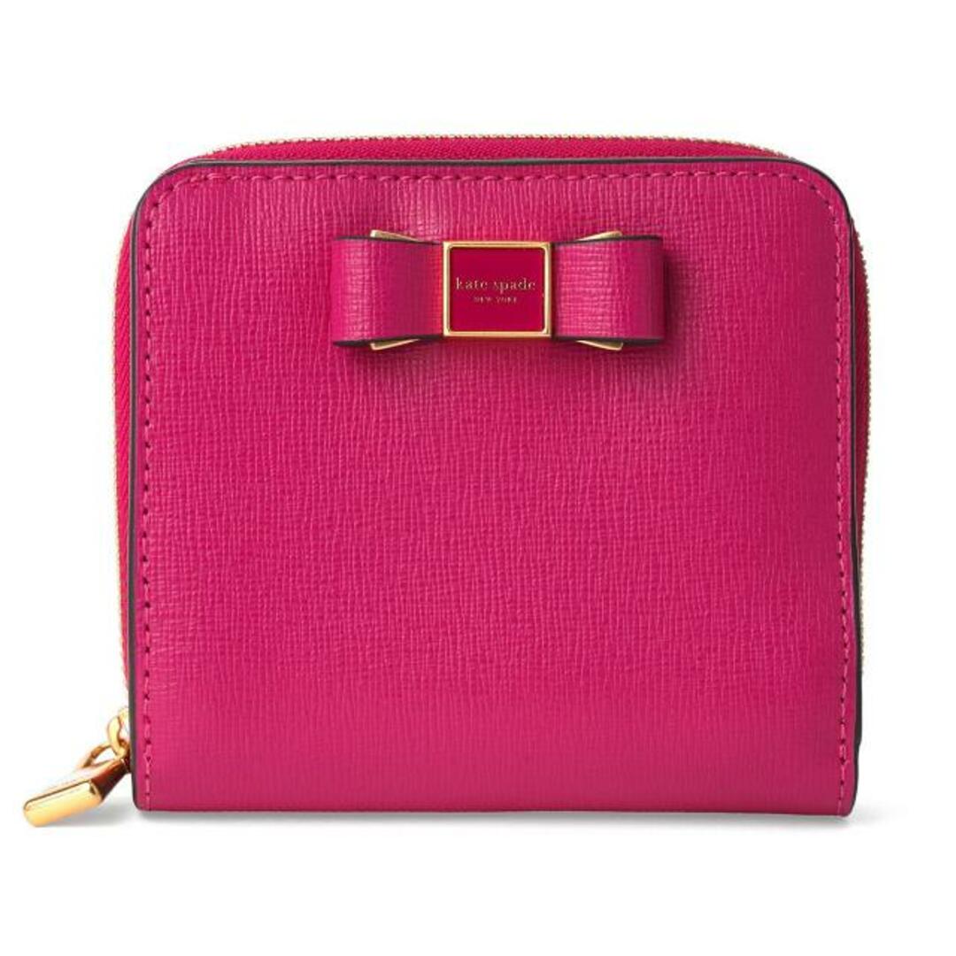 新品 ケイトスペード kate spade 2つ折り財布 エンベリッシュ スモール コンパクト ウォレット ローザプラム | フリマアプリ ラクマ