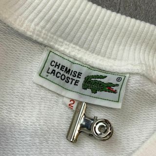 80‘s CHEMISE LACOSTE  ビッグ肉厚刺繍 スウェット