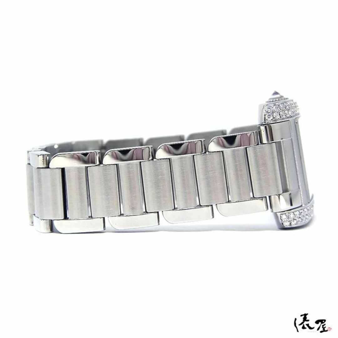 Cartier(カルティエ)の【ダイヤベゼル】カルティエ タンクアングレーズ SM 美品 レディース Cartier 時計 腕時計 中古【送料無料】 レディースのファッション小物(腕時計)の商品写真