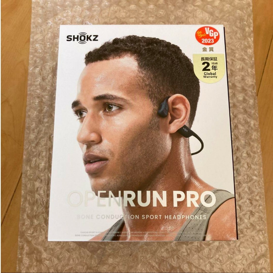 10月9日購入試着のみShokz 骨伝導イヤホンワイヤレス OpenRunPro