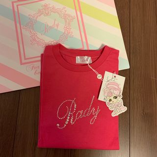 レディー(Rady)のちびRady♡ラインストーンロゴロングTシャツ(Tシャツ/カットソー)