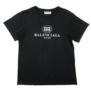 バレンシアガ(Balenciaga)のバレンシアガ BALENCIAGA BB ロゴ Tシャツ カットソー 半袖 黒(Tシャツ(半袖/袖なし))