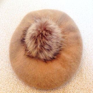 カシラ(CA4LA)のCA4LA♡カシラ ポンポン付きベレー帽(ハンチング/ベレー帽)