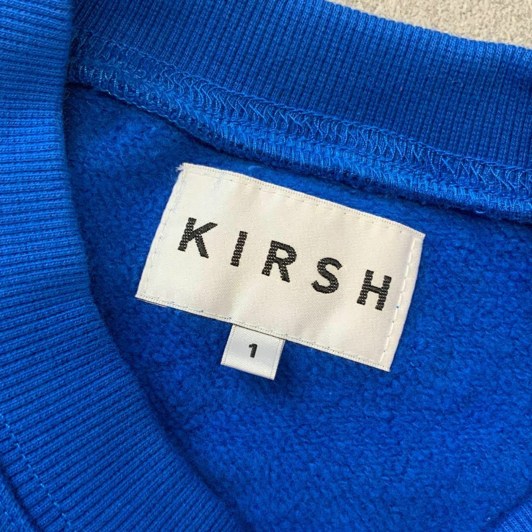 極美品 KIRSH キルシー ビッグチェリー刺繍 スウェット ブルー メンズのトップス(スウェット)の商品写真