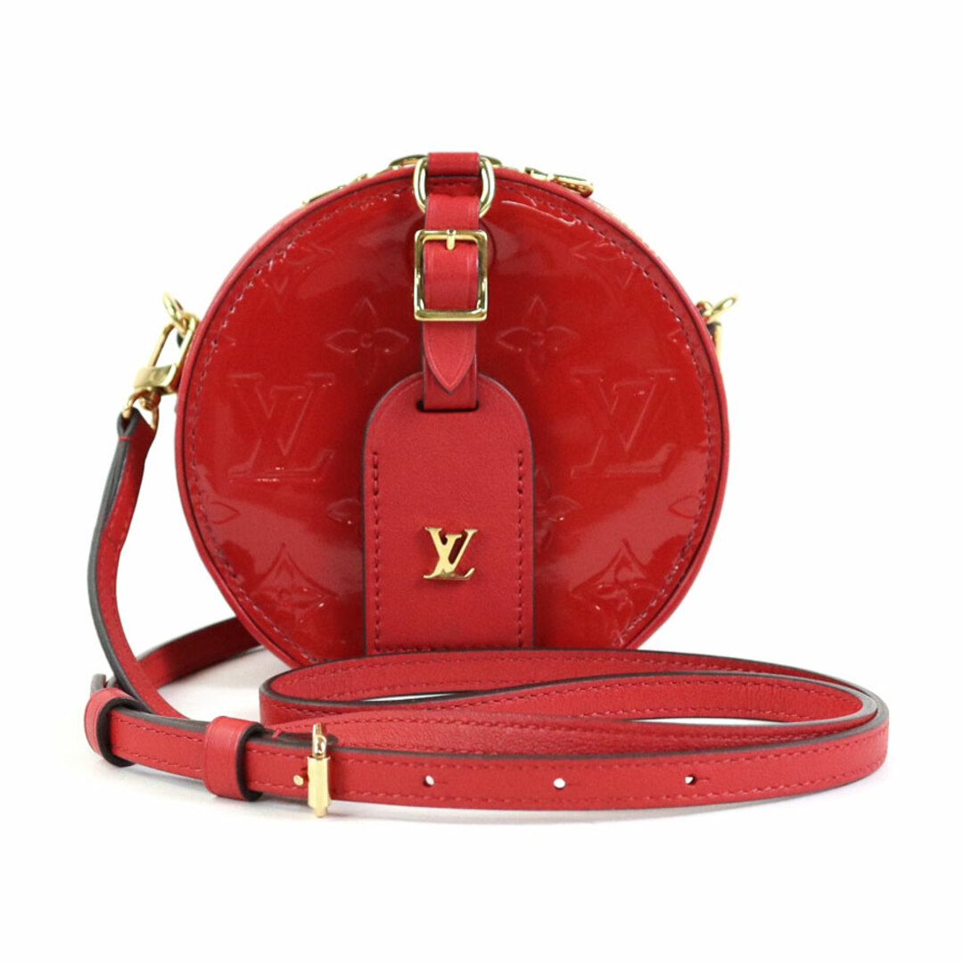 ルイ ヴィトン LOUIS VUITTON 斜め掛けショルダーバッグ モノグラム ヴェルニ ミニボワット シャポー モノグラムヴェルニ ルージュ  レディース M90498 送料無料【中古】 99736f | フリマアプリ ラクマ