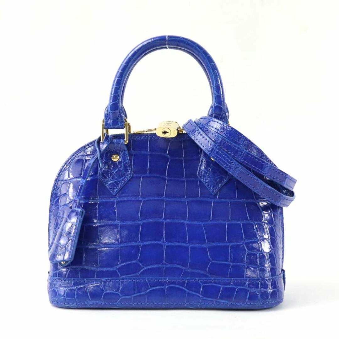 ルイ ヴィトン LOUIS VUITTON ハンドバッグ ショルダーバッグ アルマBB クロコダイル ブルーサントリン レディース N96119 送料無料 99738f